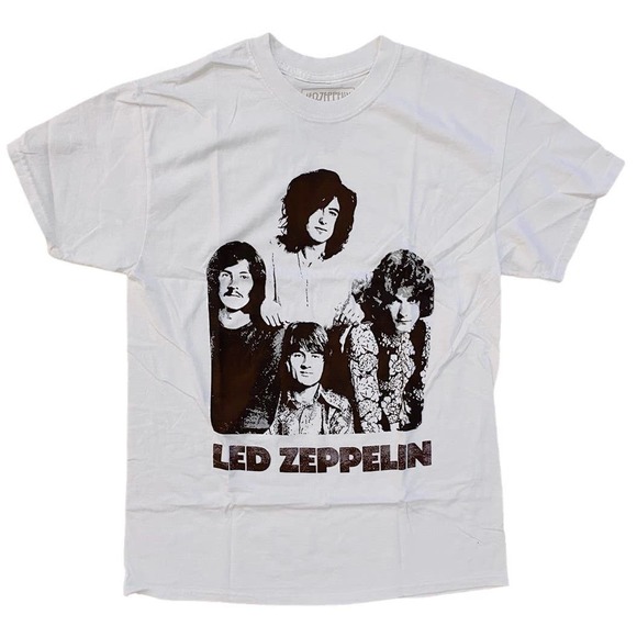 Led-Zeppelin Unisex Sizing Officially Licensed Vintage Graphic Print Tee T-Shirt - Picture 1 of 1